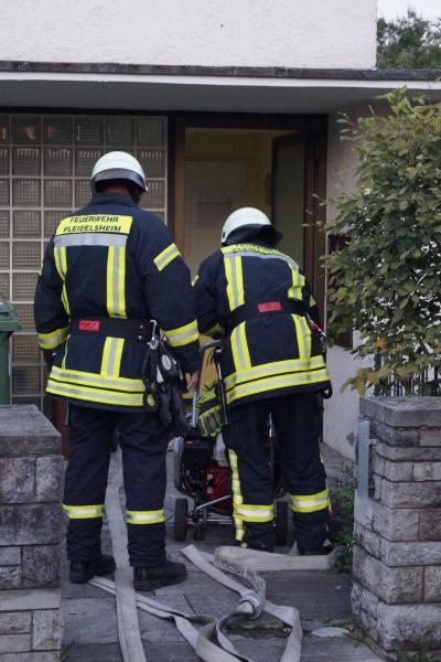 Verpuffung in einem Kellerraum in Pleidelsheim
